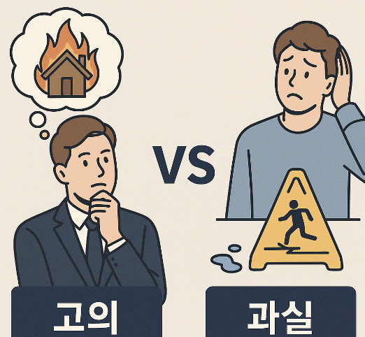 고의와 과실의 개념과 법적 기준