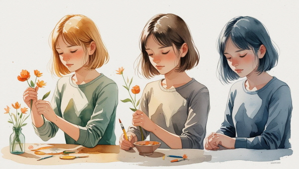 ISFJ의 강박장애는 타인을 돕고자 하는 선한 마음에서 시작되지만, 그 마음이 지나치게 반복되면 자신을 잃게 됩니다에 관한 그림