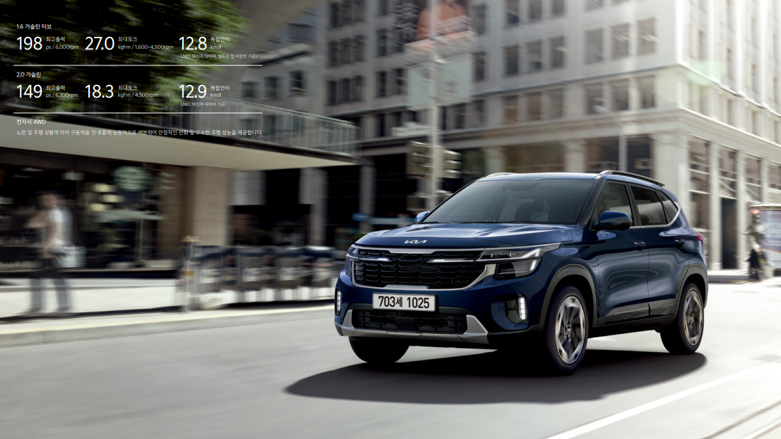 2024 셀토스 정보, 제원 모의견적