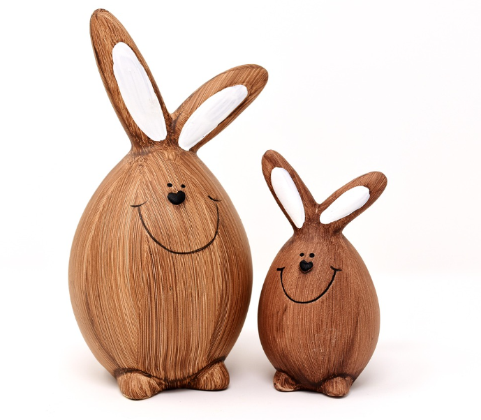 달걀 모양 토끼 사진