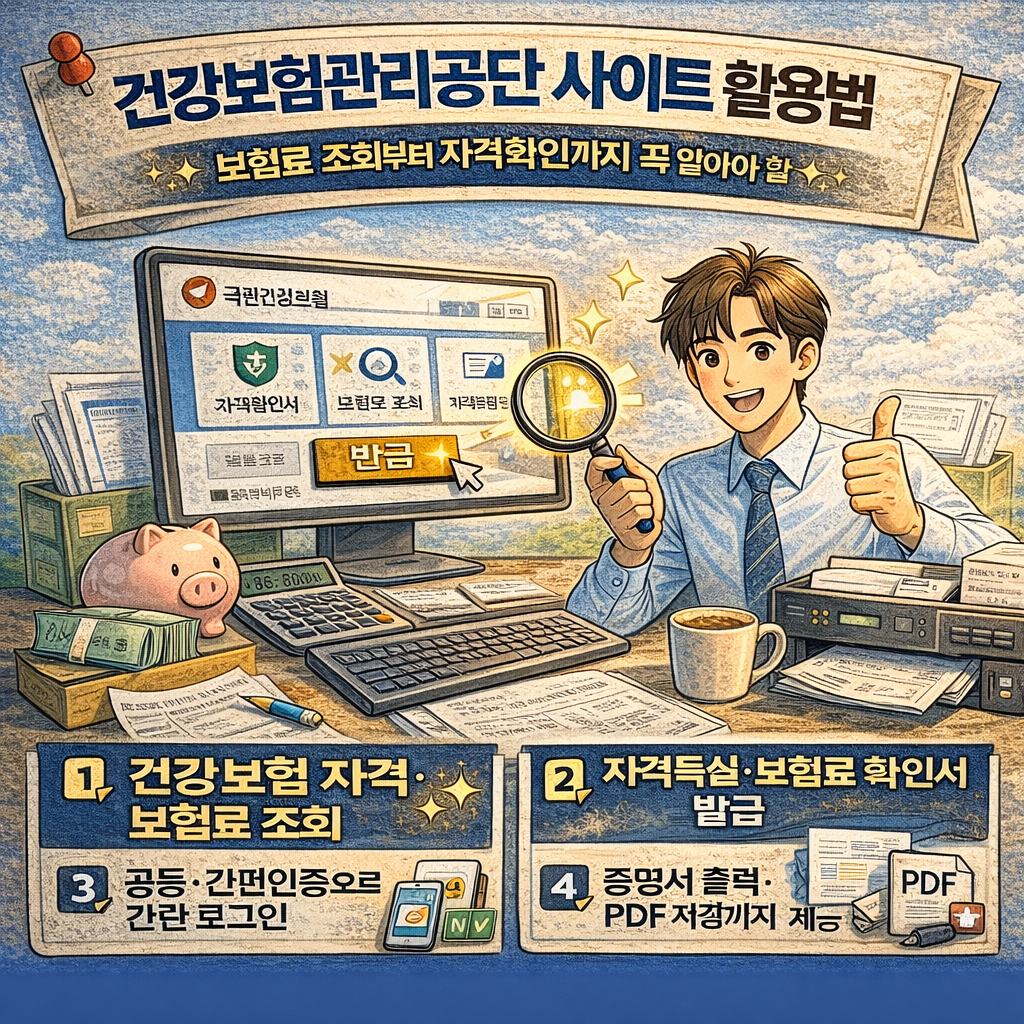 건강보험관리공단 사이트 활용법 총정리