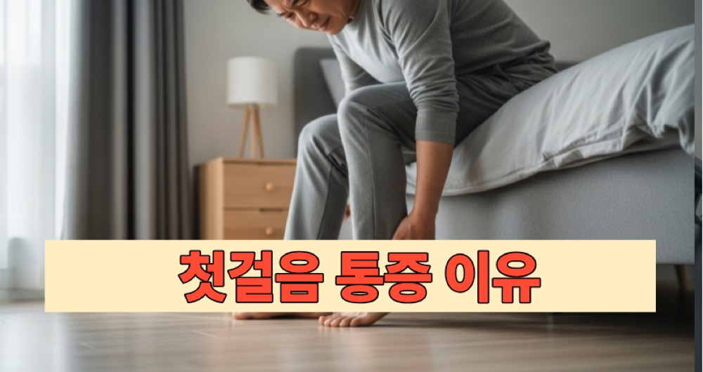 아침 첫발 통증