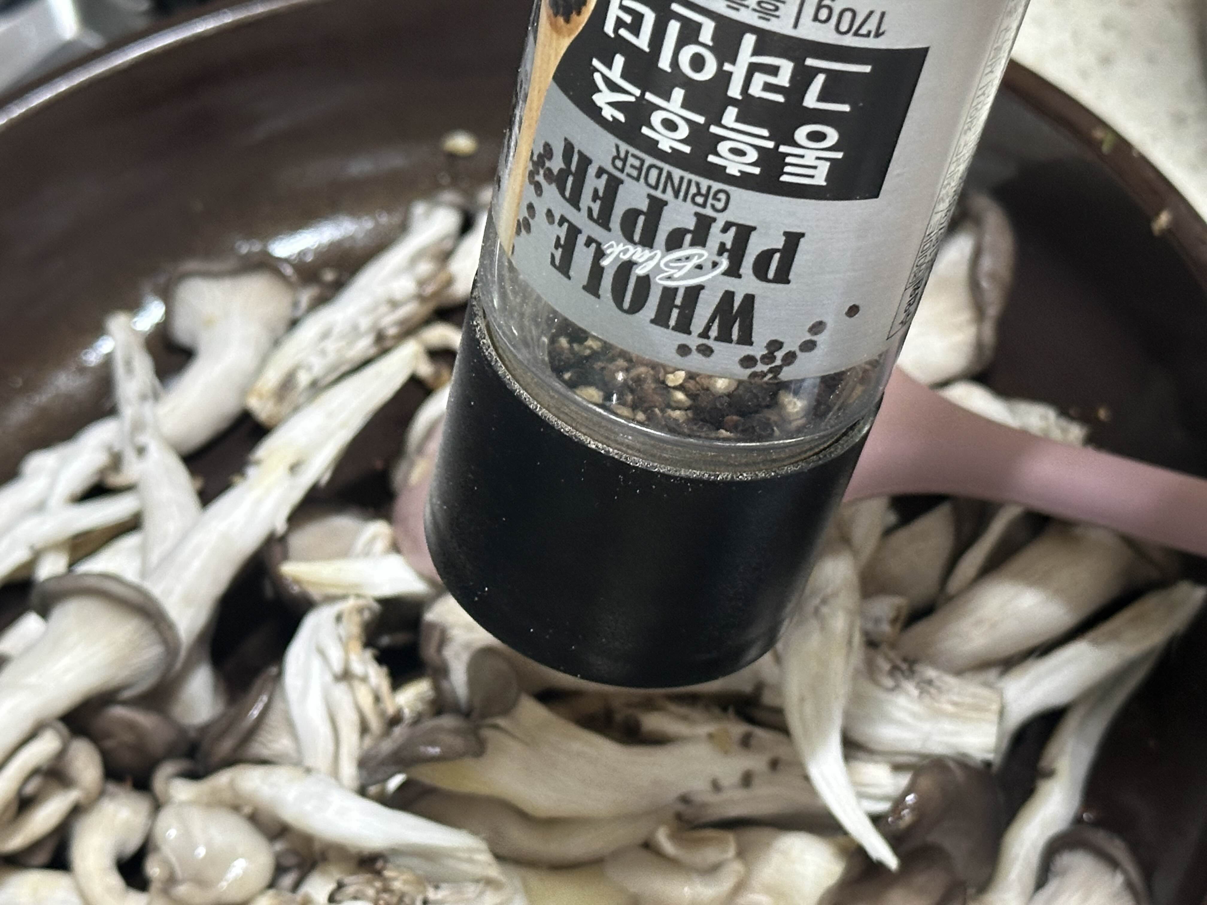 쪽파 버섯 샌드위치 버섯 볶기 (1)