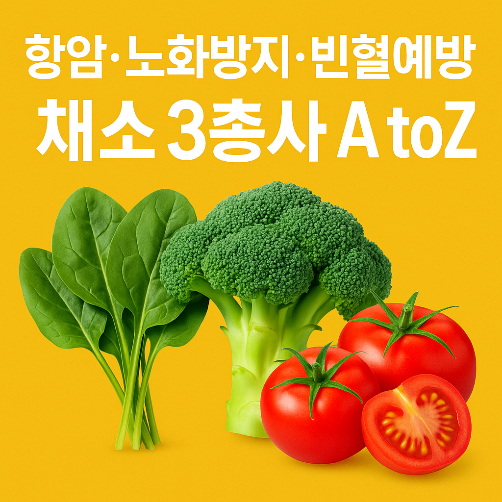 2025슈퍼푸드 시금치,브로콜리,토마토