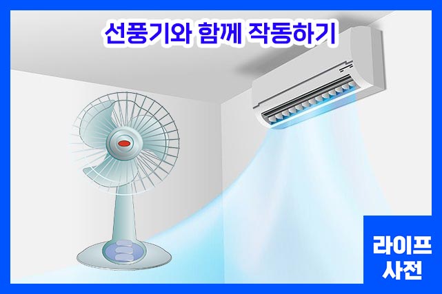선풍기와 함께 작동하기
