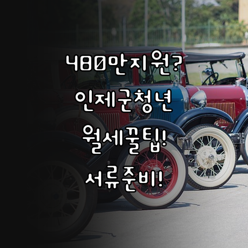 2026 인제군 청년월세 480만원 ..