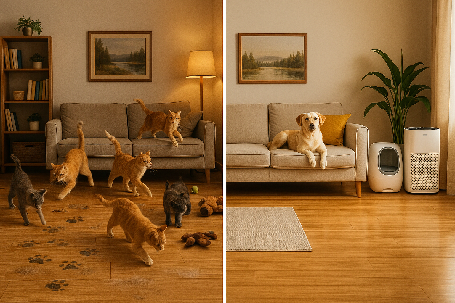 반려동물 냄새와 털 제거 관련 이미지