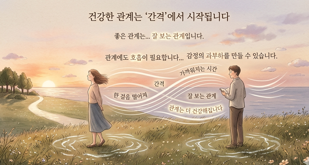 건강한 관계는 ‘간격’에서 시작됩니다