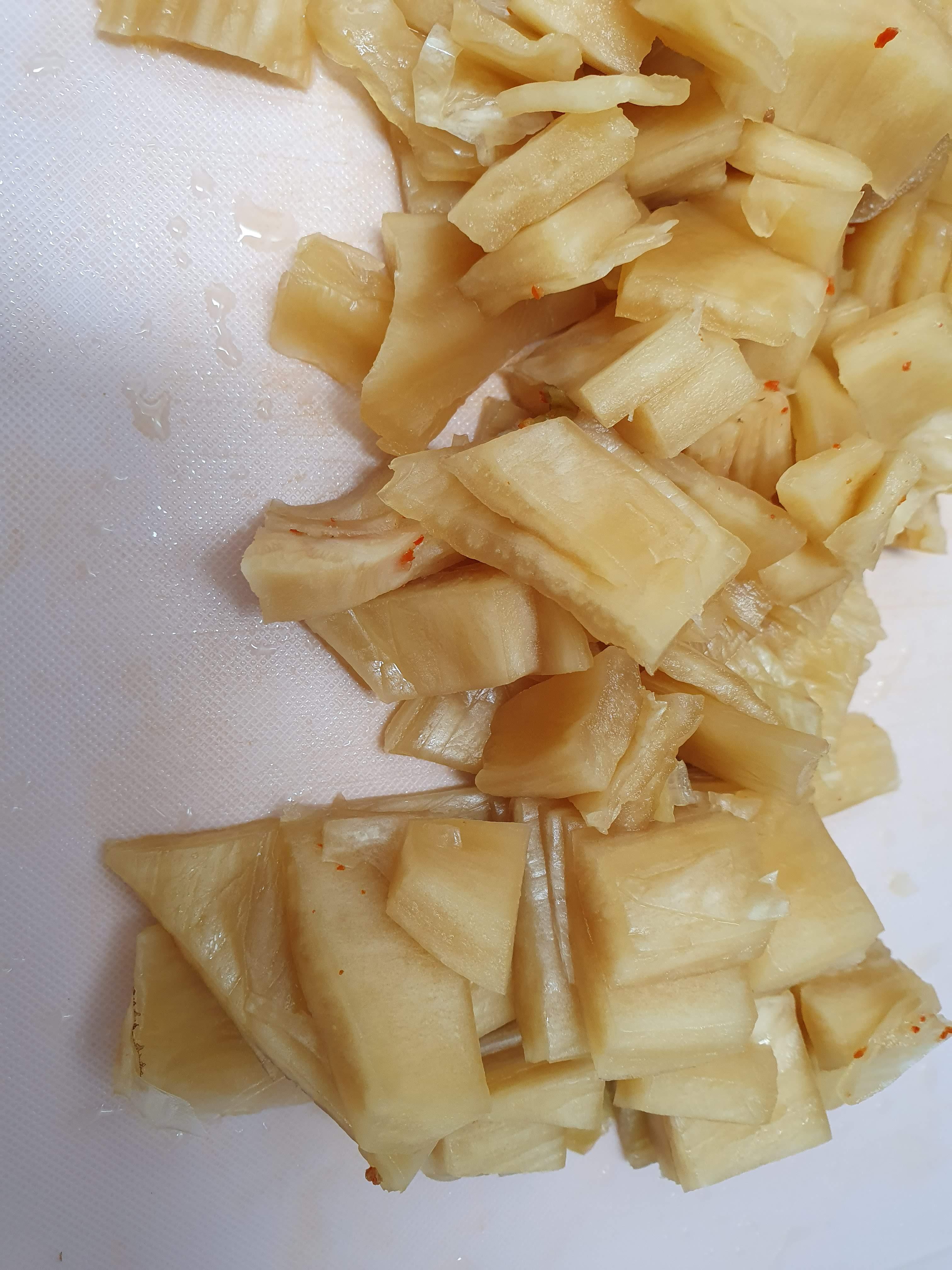 참기름 묵은지 볶음