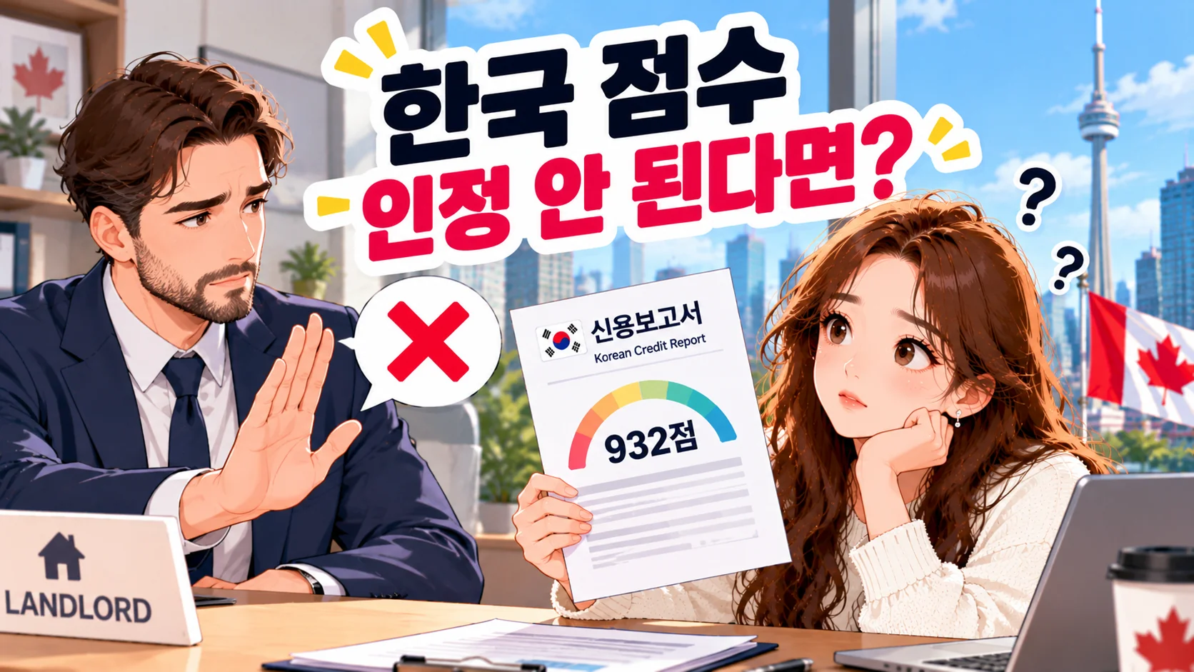 캐나다렌트-한국신용점수-미인정