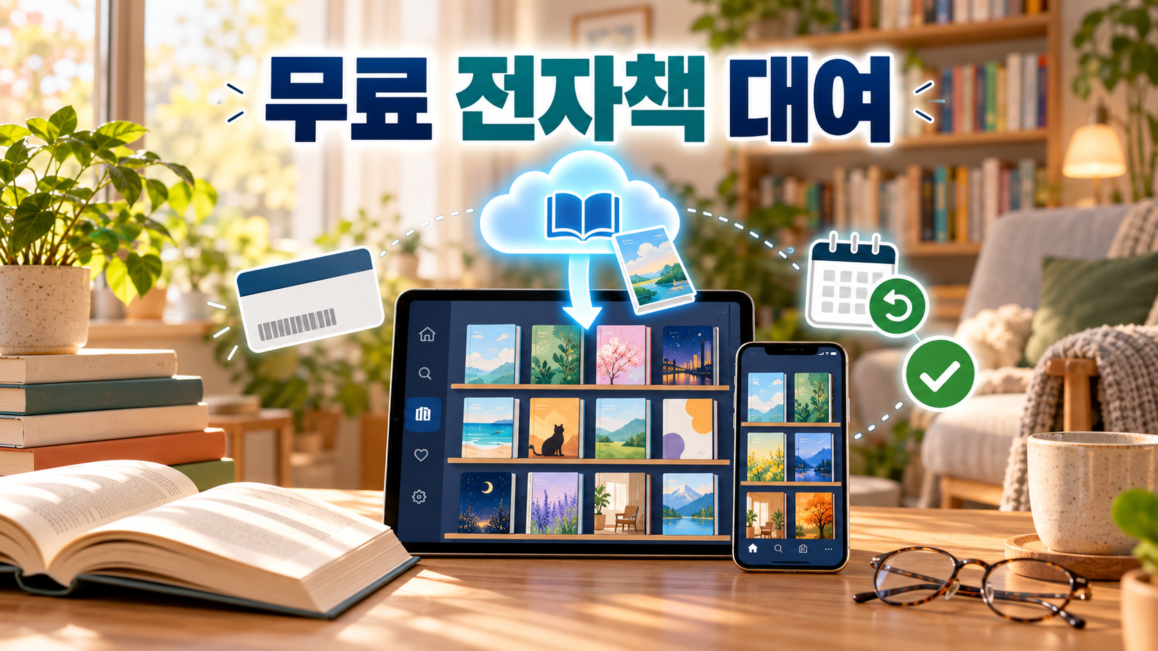 도서관에 가지 않고 무료 전자책을 빌려보는 방법 (구독형 꿀팁 총정리)