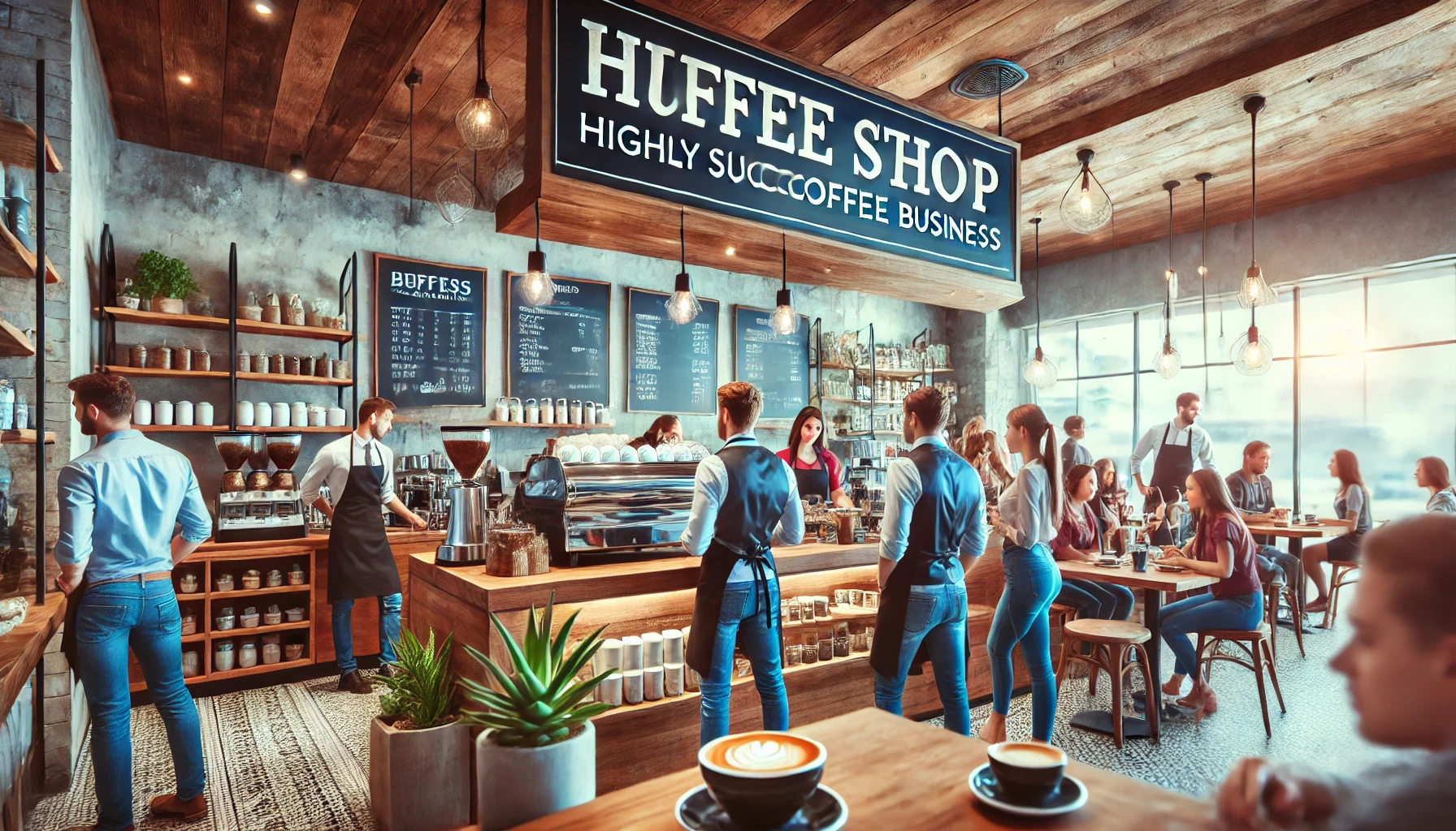 성공한 카페 이미지