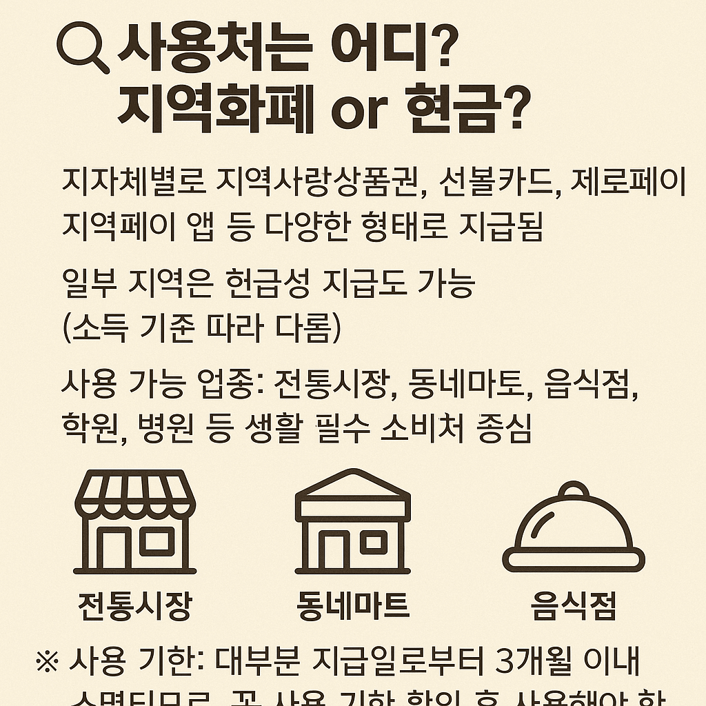 2025 민생회복지원금 지급 시기