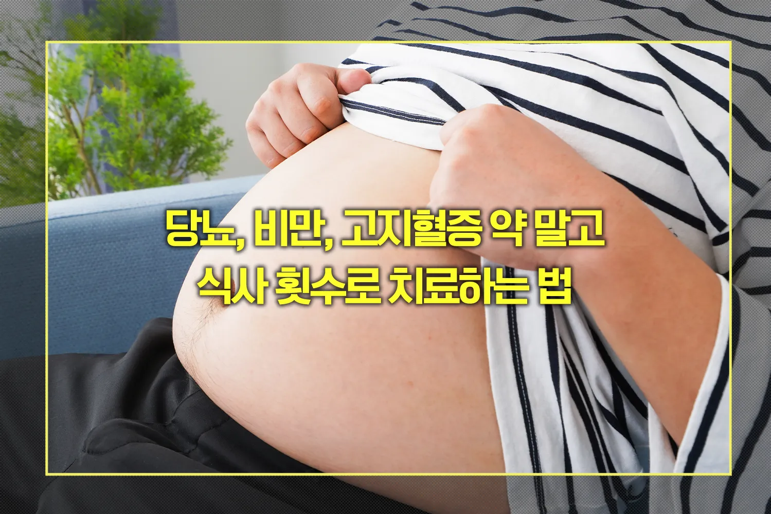 대사증후군 약 말고 식사 횟수로 치료