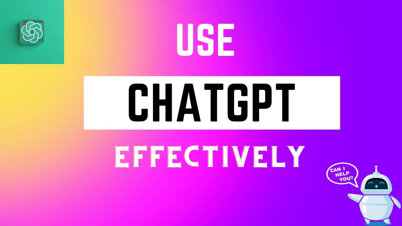 ChatGPT 효과적으로 사용하는 법 Use ChatGPT effectively