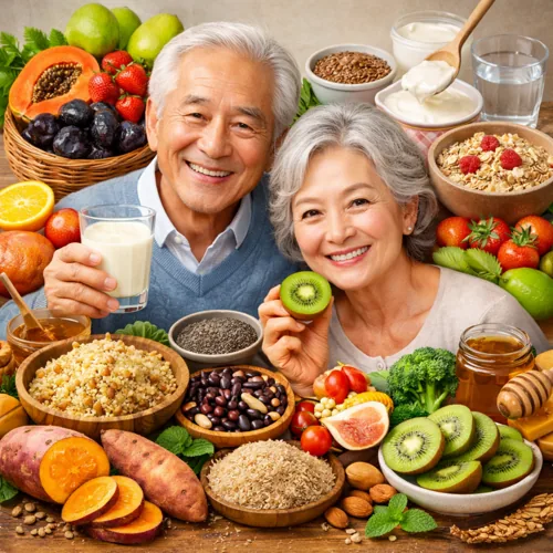 노인에게 부담 없는 소화 식사