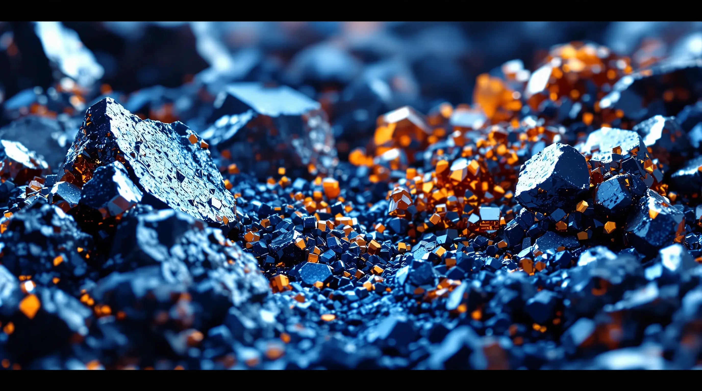 바나듐 금속과 산화물 결정