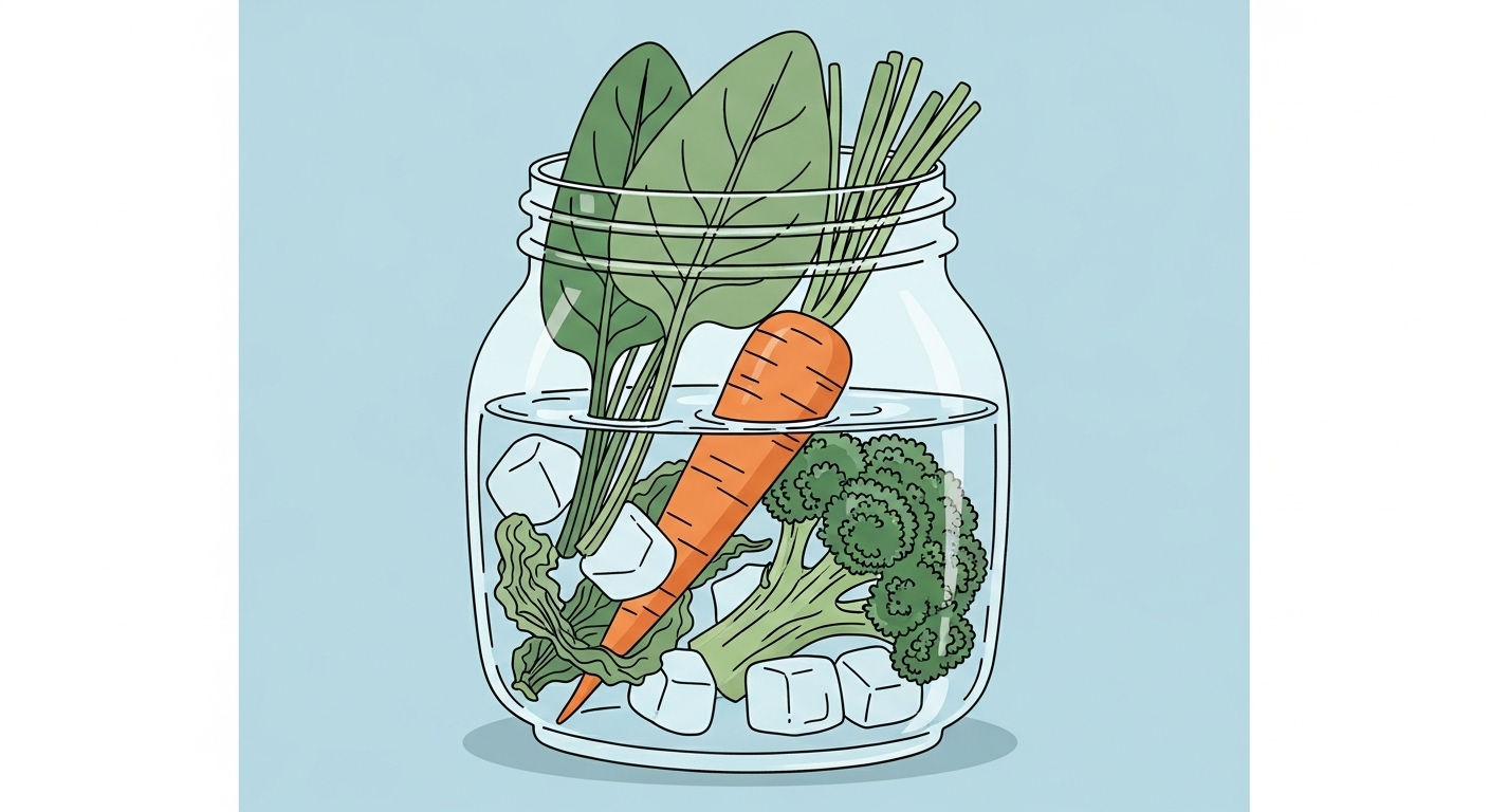 기본 중의 기본! 냉수에 담그기