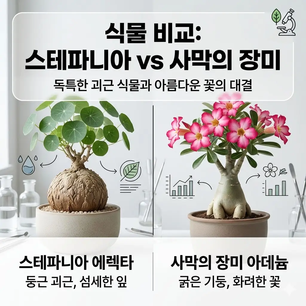 Caudiciform vs Pachycaul: 줄기 비대 식물을 구분하는 미세한 학술적 차이와 식물 집사의 관리법