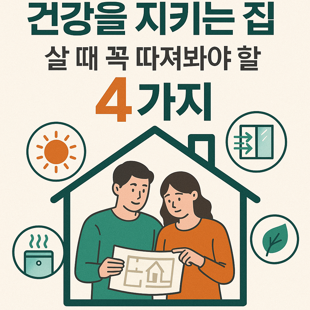 건강을 지키는 집, 살 때 꼭 따져봐야 할 4가지