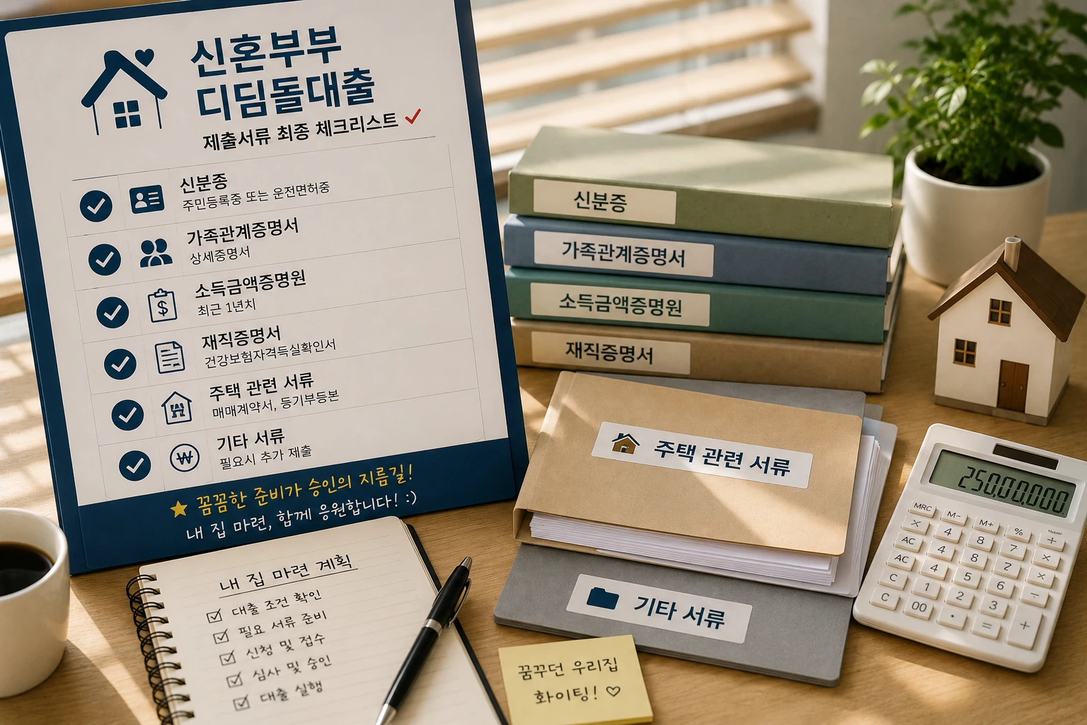 신혼부부 디딤돌대출 신청 전 제출서류 최종 체크리스트