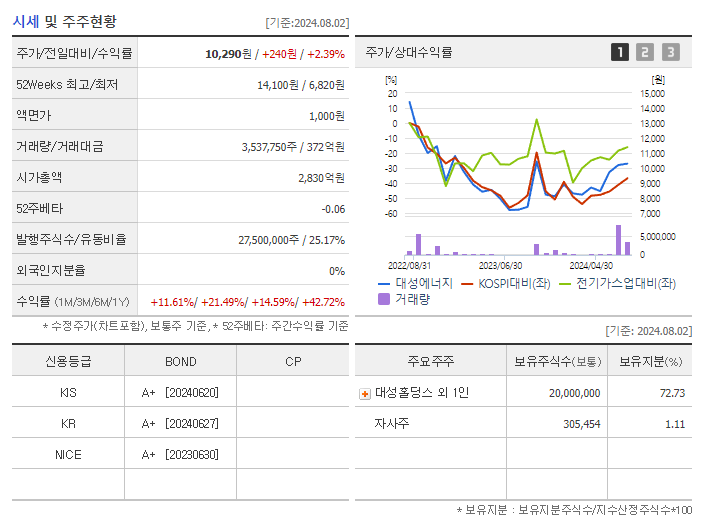 대성에너지_기업개요