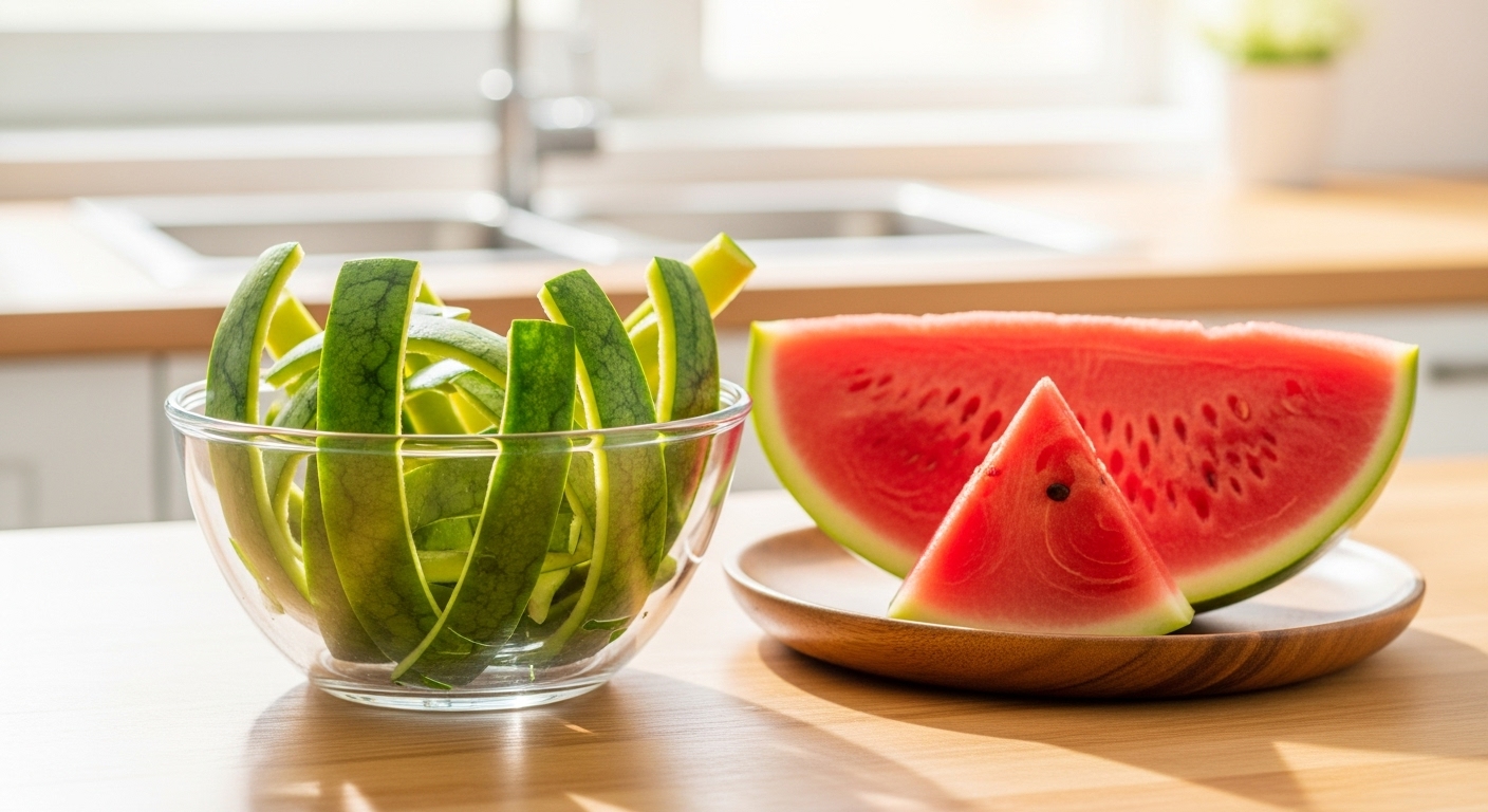 수박껍질 버리는법