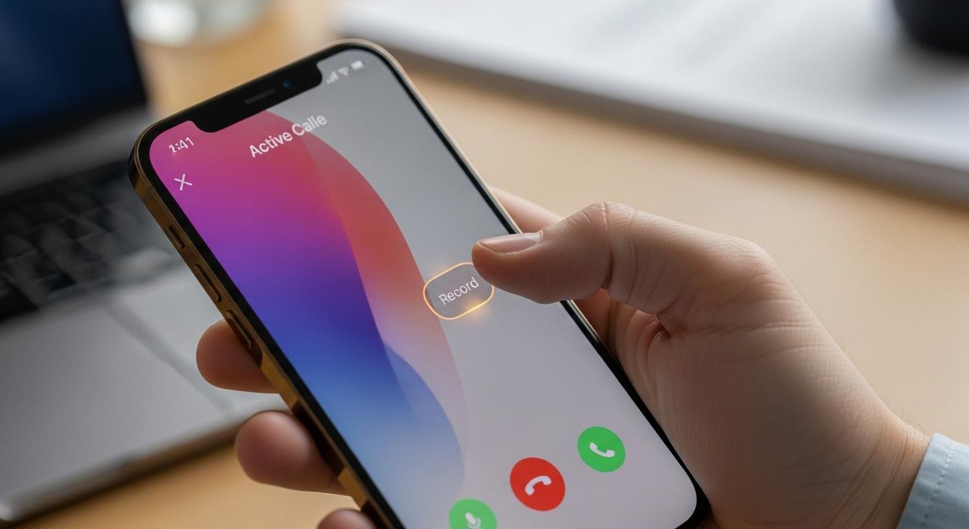 아이폰 통화 녹음 기능 사용법