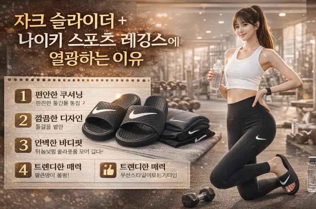 자크 슬라이더+나이키 레깅스, 완판 이유 공개