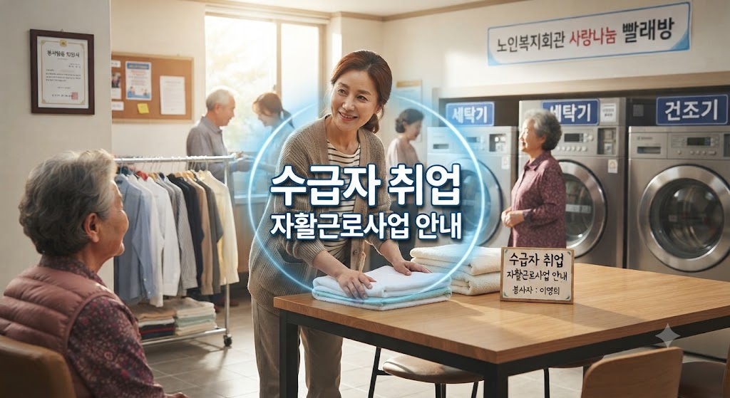 자활근로사업에 참여하여 생계비 지원받는 수급자