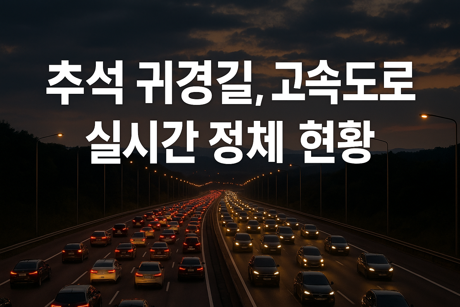 2025 추석 고속도로 정체 현황