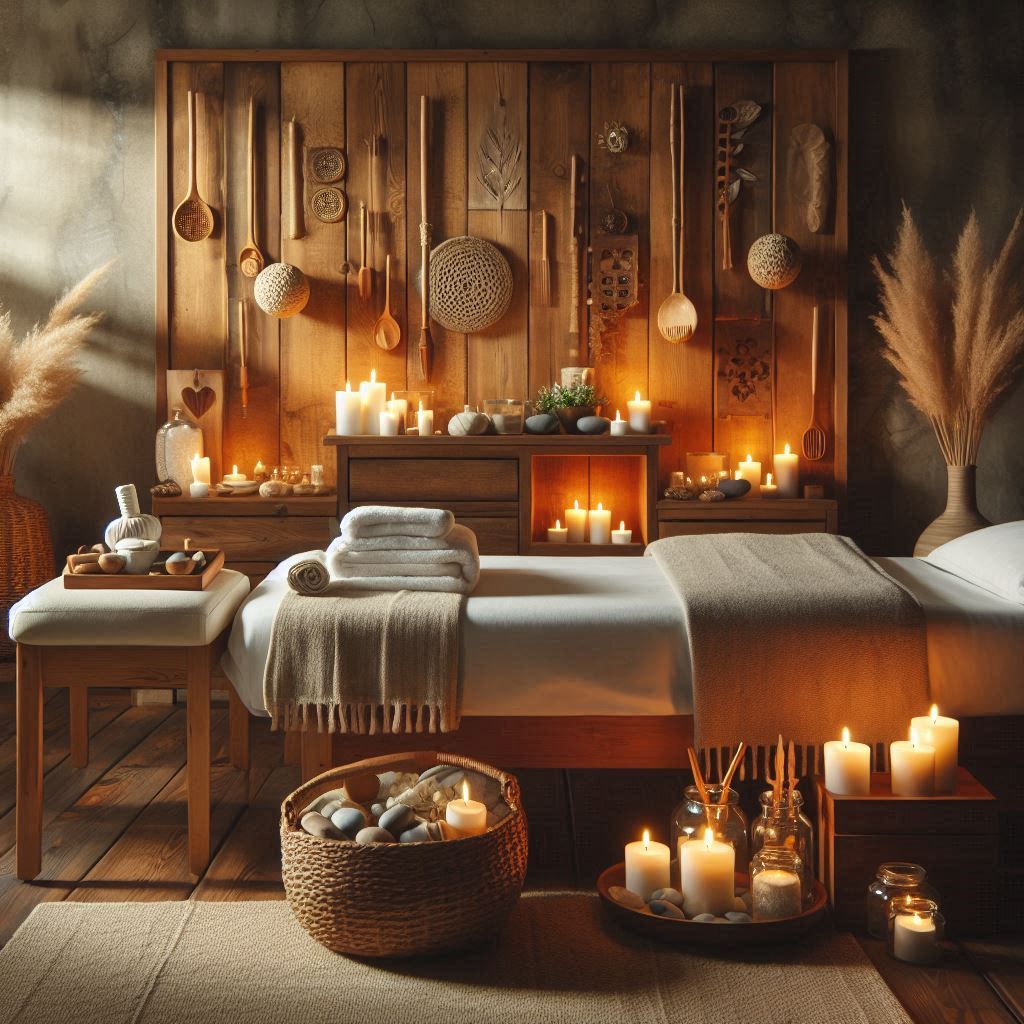 피부,체형관리 샵 배경