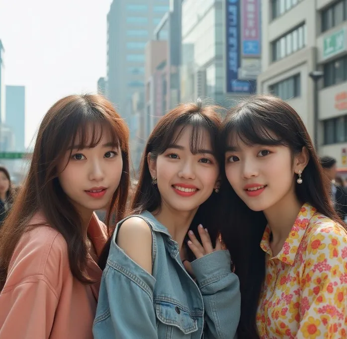 드림렌즈를 착용하고 있는 청소년들