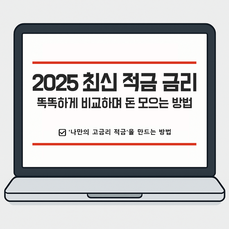 최신 적금 금리 비교 2025: 똑똑하게 돈 모으는 방법