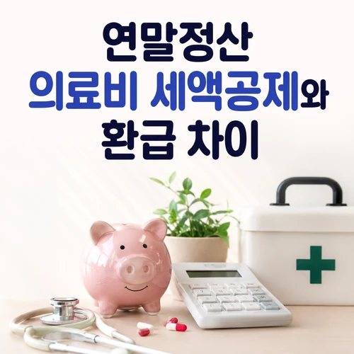 연말정산 의료비 세액공제와 환급 차이