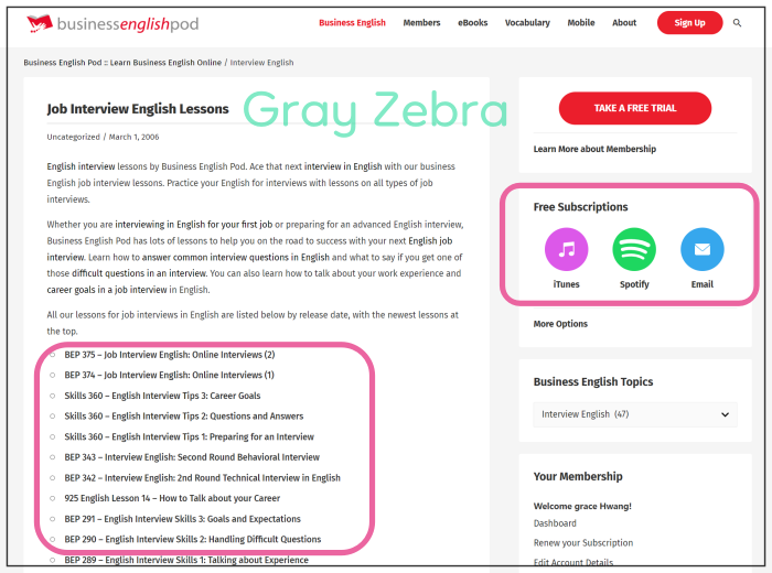 영어 인터뷰 스킬 및 대화 방법 안내