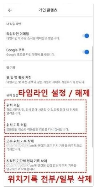 타임라인 설정