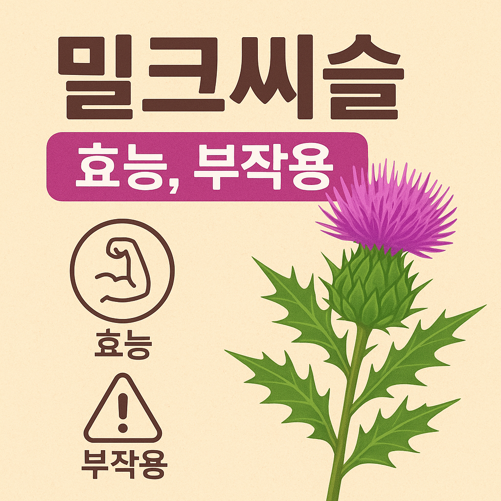 밀크씨슬 효능 부작용 썸네일
