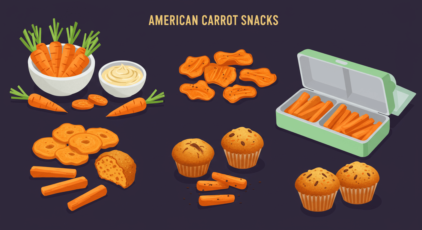 미국의 당근 스낵 문화와 인기 간식 종류
