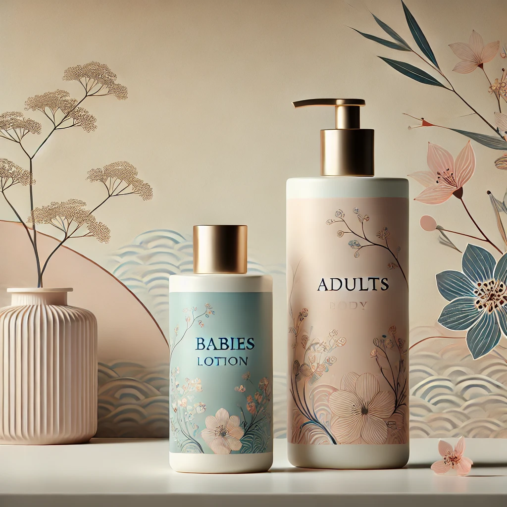 차이점: 아기용 바디로션과 성인용 바디로션