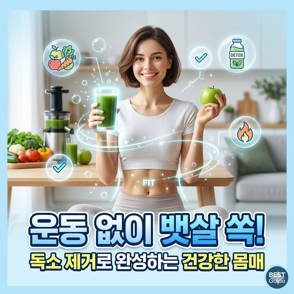 운동 없이 뱃살 빼는 방법-독소제거 리브워크