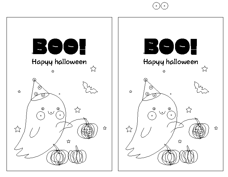 할로윈 스티커 도안