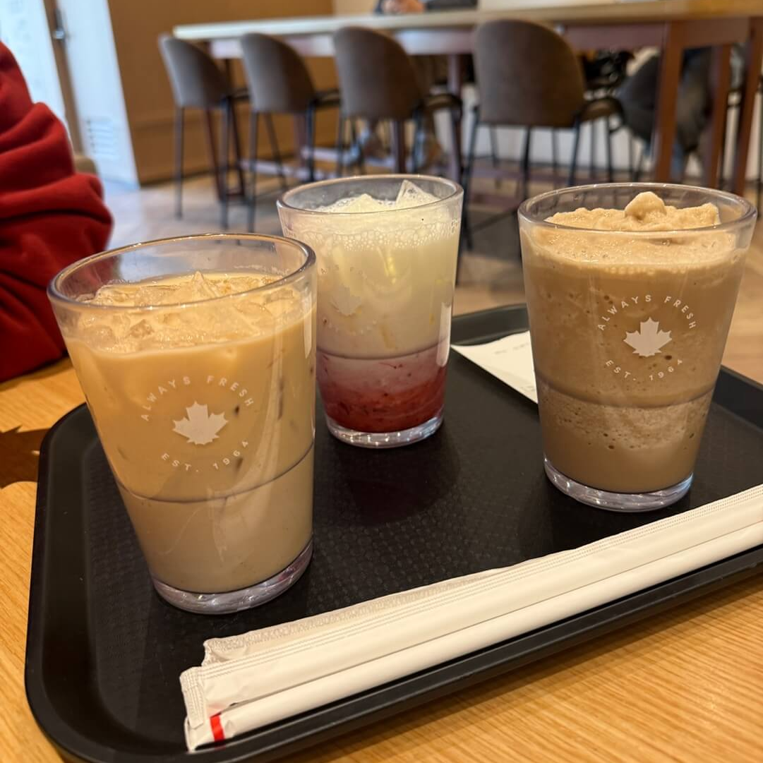 팀홀튼 카페라떼 아이스 음료