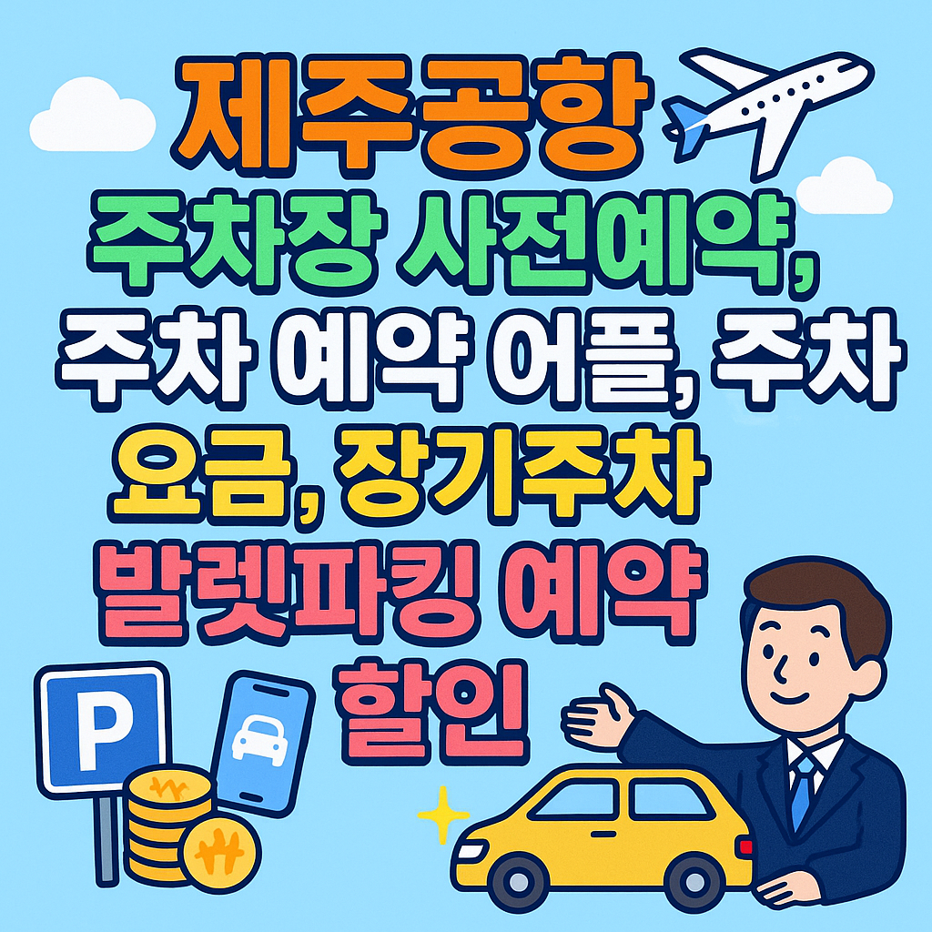 제주공항 주차 방법 (주차 예약 어플)