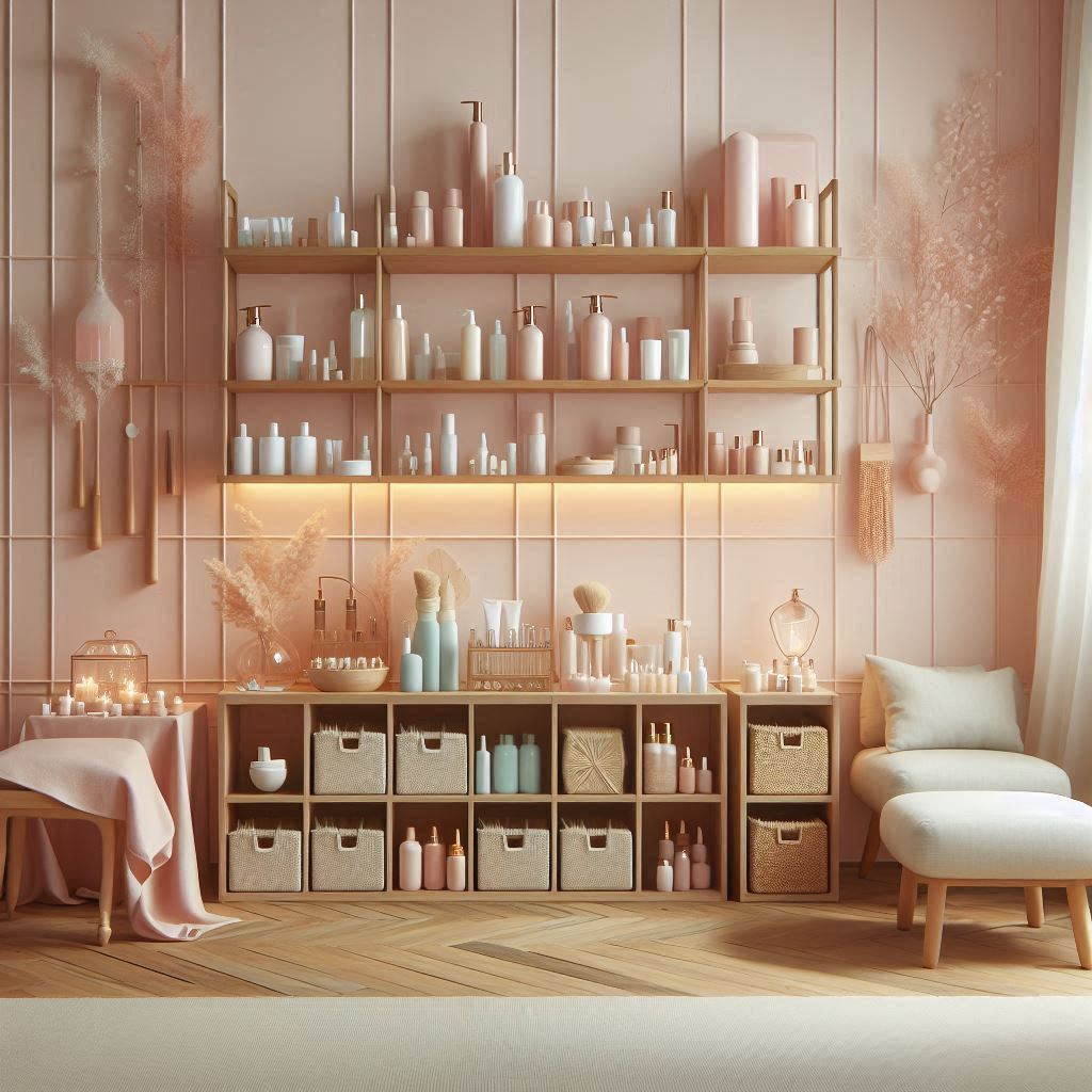 피부,체형관리 샵 배경