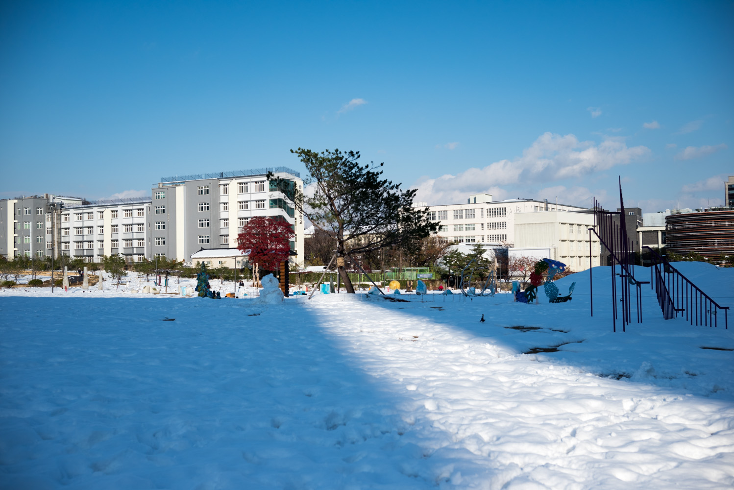 종로의 설경 송현공원