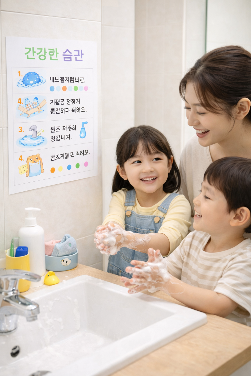 어린이 위생 습관 교육 방법 관련 사진