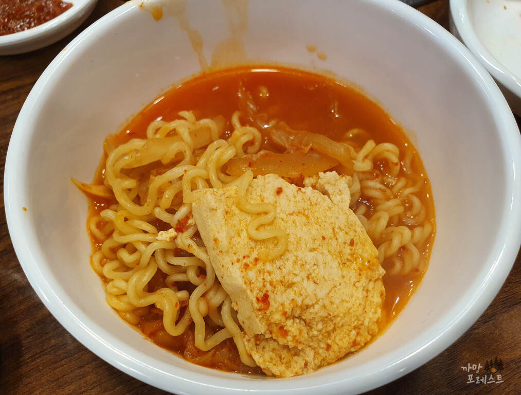 화성 석우동 집밥 라면사리