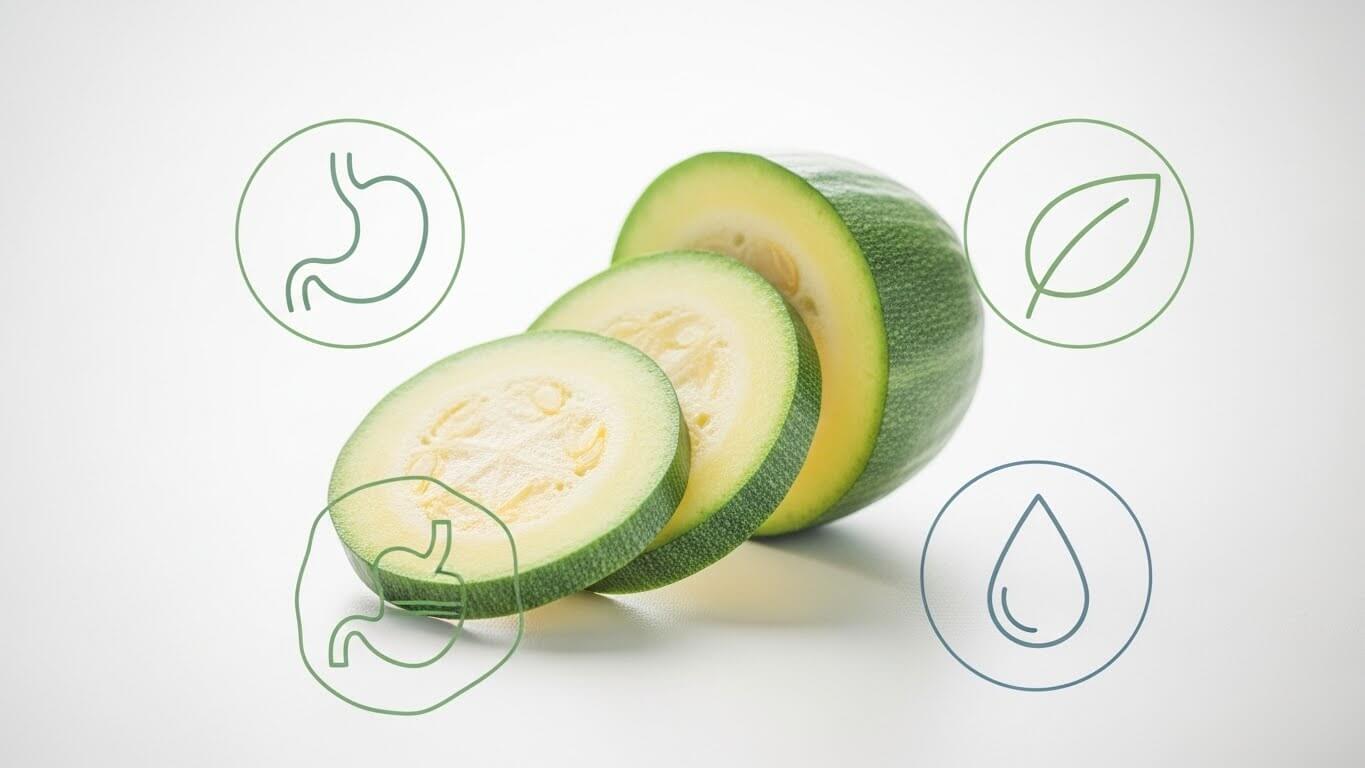 애호박: 가벼운 식단과 장 건강에 유리