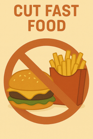 패스트푸드 줄이기